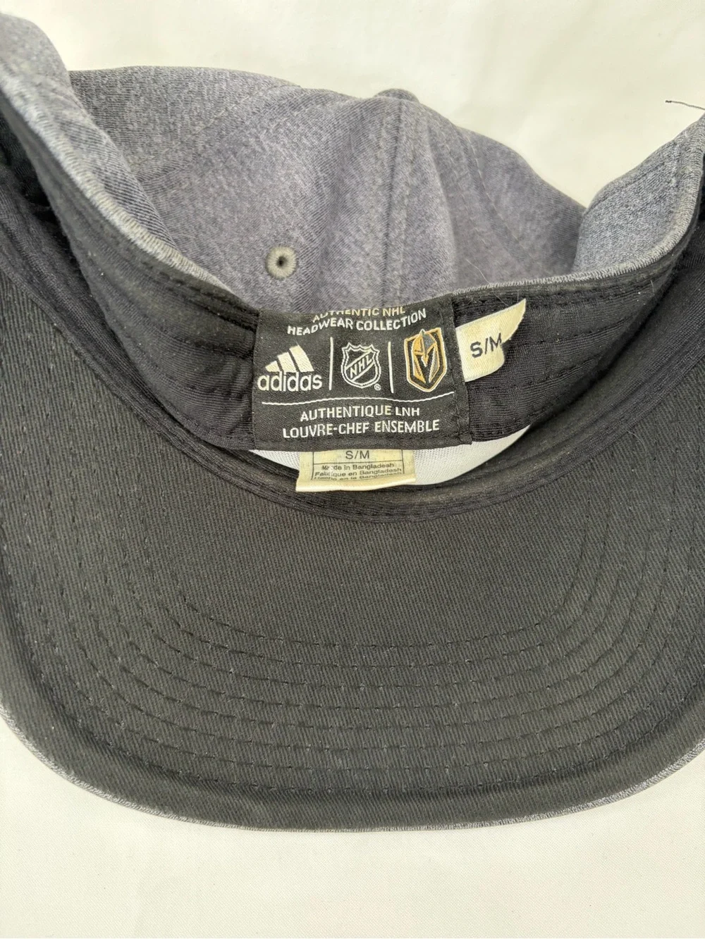 adidas Gray Cap with Gold and Black Crest